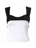 satin tank top with back