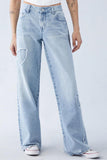 New Embroidered Side Brim Butterfly Jeans Women's High Street Design Spicy Girls' Loose Straight