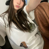 Summer Vintage T Shirt Women Short Sleeve Loose Graphic Tees Streetwear Korean Style Grunge Aesthetic Tshirts