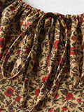 Vintage Floral Slip Mini Dress- Outfit
