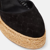 Lady Cl Red Bottom Porch Sandals High Heel Thick Base Anti-Slip Waterproof Table Height Showing Thin Velvet Face