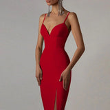 Bandage Dress 2022 Summer Purple Elegant Dresses for Women Black White Sexy Evening Party Club Dress Bodycon High