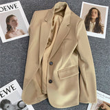 Suit Jacket Woman 2025 Spring And Autumn New Leisure Temperament Fried Street Suit Korean Version Suit Suit Dress