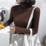 Sweater Womens 2021 Autumn Winter Tops Korean Slim Women Pullover Jumper Knitted Sweater Pull Femme Hiver