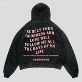 Zingj Cotton Top Y2K New Casual Loose Hoodies Street Harajuku Hip Hop Letter Print Pullover Unisex Punk Retro Hoodie Coat Men 1215-0-Outfit