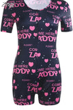 Women Sexy V-Neck Bodycon Bodysuit Casual Printed Button Sleepwear Jumpsuit Shorts Romper Leotard Sexy Ladies Summer Pajamas