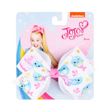 Bows Jojo Siwa Rainbow Printed Knot Ribbon Bow For Girls Handmade Boutique Hair Clip Children Hair