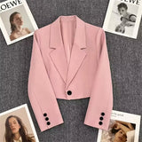 White Suit Jacket Lady Spring And Autumn New 2025 Leisure High-End Design Sense Small Small