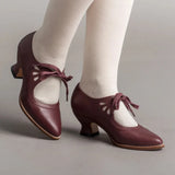 Station 2024 Spring New Hollowed-Out High-Heel Lace Large-Size Women's Casual
