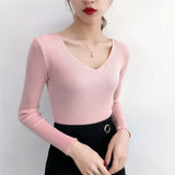 Women Sweaters And Pullovers 2021 Autumn Winter Knitted Warm Women Jumper Slim Stretch Sweater Female Pink Pull