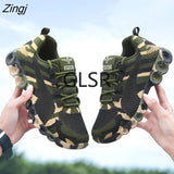 new Camouflage Fashion Sneakers Women Breathable Casual Shoes Men Army Green Trainers Plus Size 34-44 Lover