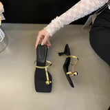 Trend Design Soft Soles Do Not Tired Side Head Heel High Heels New Korean Version Of The Set-Up Cool