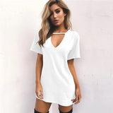 dress mini tshirt dress top clothing Summer Dresses Short Sleeve Casual Sexy Dress club Vestido Size clothes