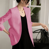 Suit Spring And Autumn New Cushion Shoulder Casual Fashion Temperament Slimming Professional OL Small Suit Coat