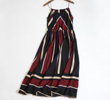 Women summer holiday dress striped long dresses summer beach