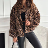 Faux Fur Leopard Jacket- Outfit