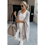 Spot 2025 Autumn Winter New Cardigan In Long Loose Irregular Hem Coat