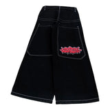 Zingj Wide-Legged Jeans Street Hip-Hop Personality Y2K Straight Casual Pants 211-1-Outfit