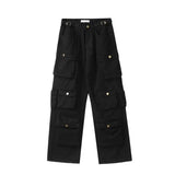 Washed Cargo Pants Men Y2K New Retro High Street Fashion High Waist Jeans Couple Harajuku Casual Wide Leg Pants