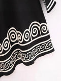 Spring New Women's Loose Thin And Freg Embroidery Dress Style Three-Dimensional