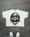 Version Simple Minority Design Cartoon Long Printed Cotton T-Shirt Men's Hip-Hop Harajuku Y2k Loose Couple Blouse 211-0-Outfit
