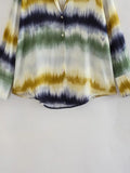 Women Shirts And Blouses Tie Dye Button Up Shirt Women Loose Summer Fashion Woman Blouse 2023 Streetwear Long Sleeve