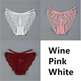 Lace Panties Ice Silk Seamless Panty Women Low Rise Sexy Transparent Floral Briefs Soft Cotton Crotch Underpants