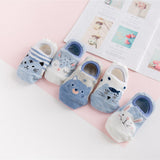 Piece=5 Pairs/lot Cute Animal Spring Women Socks Set Korean Style Funny Cat Dog Panda Low Cut Ankle Short Sox Happy
