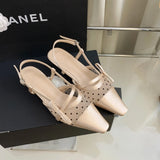 Heel Skirt Bag Head Sandals Fairy Shoes 2025 Summer New Mesh Permeable Fine Back Empty Head Single