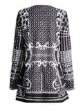 French Sexy Style Small Suit 2025 Summer Fashion Style Long-Sleeved Print Nails High-Sensing Retro Blazer