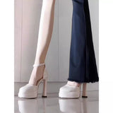 Fairy Beauty Single Shoes 2025 New French Sexy Temperament Sandals One-Word With High-Heeled