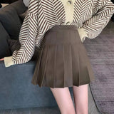 Skirt Short Skirt Woman 2025 New High-Rise Students With Half-Dress Small A-Character Skirt College Style Half