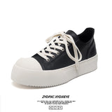 Zingj Black Board Shoes For Men Breathable Platform Increased Significantly With The Same Commuter Derby