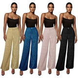 Sequined Party High Waist Retro Wide