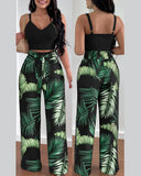 Independent Station Spring And Summer New Fashion Printing Suspenders To Attract 2-Piece Sets Of