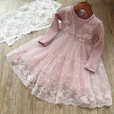Winter Autumn Girl Dress Children Clothes Kids Dresses For Girls Party Dress Long Sleeve Knitted Sweater Toddler Girl