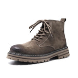Zingj Men's Fashion Boots 2024 New Vintage Work Boots