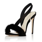 Banquet High-Heeled Sandals Ball Plush Sandals Chengdu Supply