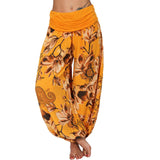 Printed Loose Casual Wide-leg Trousers
