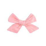 Flower Cotton Hair Bows With Clip For Baby Girls Plaid Boutique Hair Clips Hairgrip Barrettes Headwear Hair