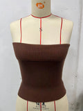 Zingj New Strapless Three-Color Texture Sense Slim Sexy Thin Pit Strip With A Strapless Jacket Female-Outfit