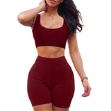 Piece Set Yoga Summer Women's Two Piece Crop Top Skirt Set Sleeveless Outfits Summer Casual Clothes Women Sleeveless