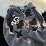Zingj Up Hoodie Kawaii Kpop Clothes for Girls 2023 Print Women's Sweatshirt Y2K Oversized Punk Coat Fashion Harajuku Couple Tops 211-0-Outfit