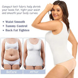 Tummy Control Shapewear Tank Tops Cami with Built in Bra Seamless Body Shaper Camisole Slimming Compression Waist