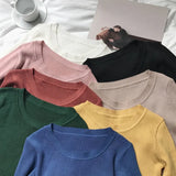 women pullover slim o-neck warm sweaters knitted korean jumper fashion women clothes pull femme poleras sueter