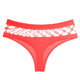 New Women's Underwear Panties Sexy Hollow Out Mesh Thong Middle-waist Large Size Breathable Comfortable Fashion