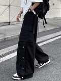 Buttoned Pocket Patch Cargo Pants- Outfit