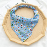 Flower Print Hair Scarf Floral Triangle Bandanas For WomenG Girls 2021 Boho Elastic Hair bands Headband Hair