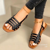 New 2025 Summer Flat-Bottomed Casual Sandals Women's Size 40-43