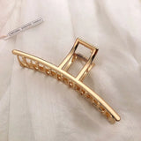 Women Elegant Gold Silver Hollow Geometric Metal Hair Claws Vintage Hair Clips Headband Hairpins Fashion Hair